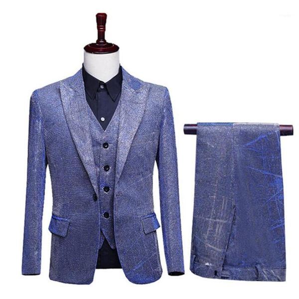 men's suits & blazers suit dress vest gray bright color silk jackets coats performance three-piece groom emcee host clothing, White;black
men's suits & blazers suit dress vest gray bright color silk jackets coats performance three-piece groom emcee host clothing, White;black