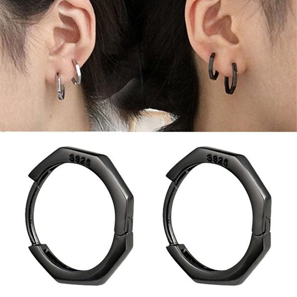 hoop & huggie 1 pair 925 silver earrings for women round circle rhinestone black big large 15mm fashion jewelry, Golden;silver
hoop & huggie 1 pair 925 silver earrings for women round circle rhinestone black big large 15mm fashion jewelry, Golden;silver