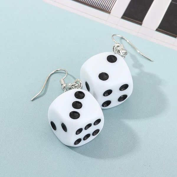 1pair european funny black white dice dangle earings female jewelry fashion earrings for women vintage drop earring e398 & chandelier, Silver
1pair european funny black white dice dangle earings female jewelry fashion earrings for women vintage drop earring e398 & chandelier, Silver