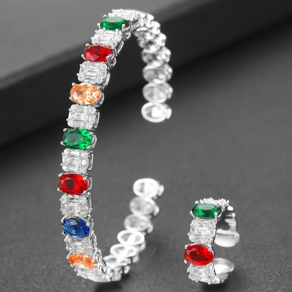 earrings & necklace godki trendy luxury bangle rings set for women wedding full cubic zircon crystal cz dubai bracelet party jewelry2021, Silver
earrings & necklace godki trendy luxury bangle rings set for women wedding full cubic zircon crystal cz dubai bracelet party jewelry2021, Silver
