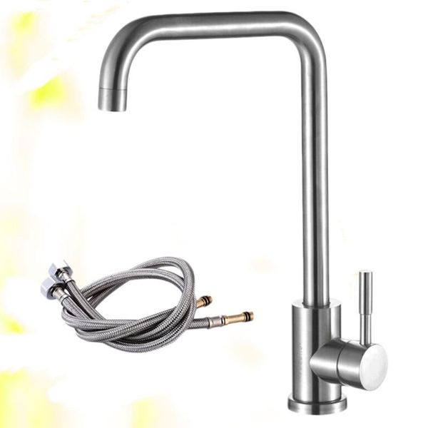 bathroom sink faucets stainless steel kitchen single hole cold and water washing with 2pcs 60cm tubes (1200g)
bathroom sink faucets stainless steel kitchen single hole cold and water washing with 2pcs 60cm tubes (1200g)