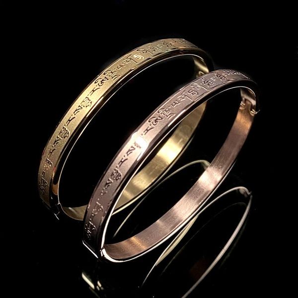 bangle gioio dharani mantra titanium steel bracelet jewelry female non-fading buddhist supplies charm ladies bracelets, Black
bangle gioio dharani mantra titanium steel bracelet jewelry female non-fading buddhist supplies charm ladies bracelets, Black