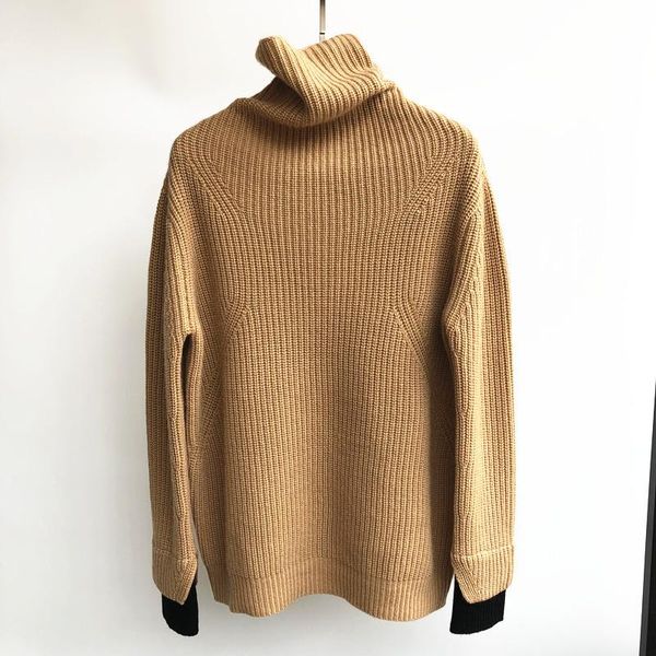 women's sweaters women sweater 2021 autumn and winter long-sleeved stitching contrast loose fashion cashmere, White;black
women's sweaters women sweater 2021 autumn and winter long-sleeved stitching contrast loose fashion cashmere, White;black