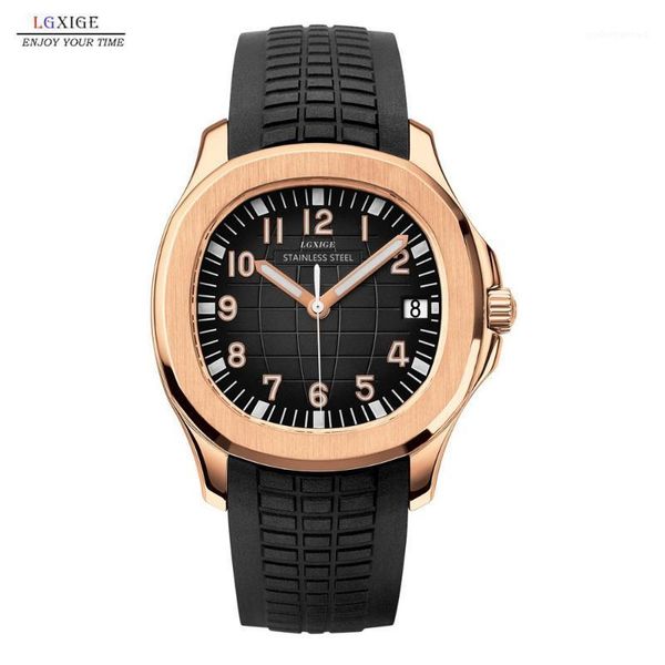 business watch men lgxige watches men's quartz rubber wristwatch luminous hands clock male wristwatches, Slivery;brown
business watch men lgxige watches men's quartz rubber wristwatch luminous hands clock male wristwatches, Slivery;brown
