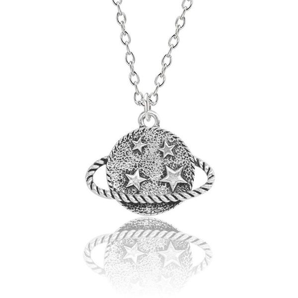 retro planetary five-pointed star pendant necklace korean creative female clavicle chain accessories fashion girl jewelry gift necklaces, Silver
retro planetary five-pointed star pendant necklace korean creative female clavicle chain accessories fashion girl jewelry gift necklaces, Silver