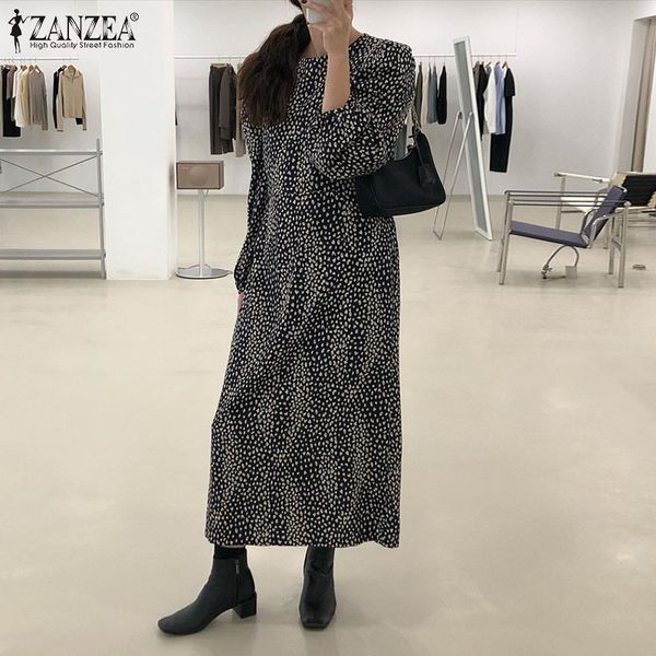 dresses fashion printed leopard sundress 2021 women's puff sleeve dress casual maxi vestidos female o neck robe femme plus size, Black;gray
dresses fashion printed leopard sundress 2021 women's puff sleeve dress casual maxi vestidos female o neck robe femme plus size, Black;gray