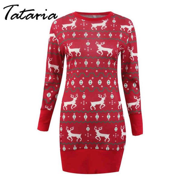 tataria women's red christmas sweaters dress women winter thicken knitted dresses female knitting pullovers 210514, Black;gray
tataria women's red christmas sweaters dress women winter thicken knitted dresses female knitting pullovers 210514, Black;gray