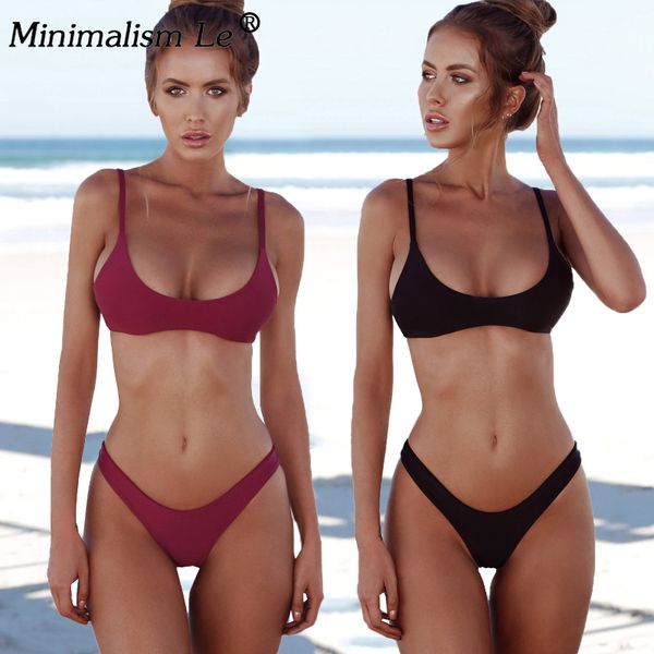 solid brazilian bikinis women high cut swimwear low waist bathing suit tube female summer halter beach wear biquiniby
solid brazilian bikinis women high cut swimwear low waist bathing suit tube female summer halter beach wear biquiniby