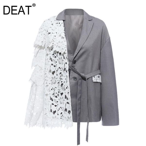 women's jackets deat 2021 stocks items turn-down collar full sleeves lace ruffles patchwork waist belts wide jacket wk47602l, Black;brown
women's jackets deat 2021 stocks items turn-down collar full sleeves lace ruffles patchwork waist belts wide jacket wk47602l, Black;brown