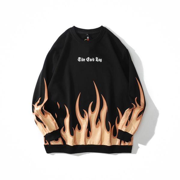 high street dark flame letter printed long sleeve pullover autumn and winter youth oversize large sweater, Black
high street dark flame letter printed long sleeve pullover autumn and winter youth oversize large sweater, Black