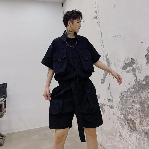 men's pants male streetwear hip hop overalls jumpsuit harem trousers men summer short sleeve casual a piece cargo pant, Black
men's pants male streetwear hip hop overalls jumpsuit harem trousers men summer short sleeve casual a piece cargo pant, Black