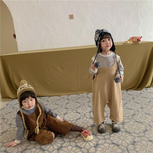jumpsuits autumn boys and girls corduroy overseized overalls 2-6y children soft loose casual suspender trousers, Blue
jumpsuits autumn boys and girls corduroy overseized overalls 2-6y children soft loose casual suspender trousers, Blue