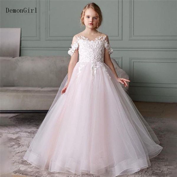 girl's dresses light pink flower girl dress for wedding applique lace sheer neck little princess cute first communion, Red;yellow
girl's dresses light pink flower girl dress for wedding applique lace sheer neck little princess cute first communion, Red;yellow