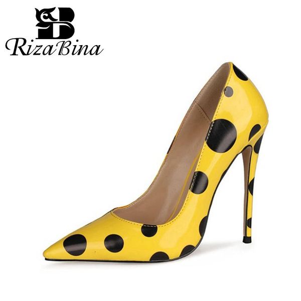 women pumps pointed toe stiletto high heels dot pattern slip on summer fashion ladies footwear size 34-43 dress shoes, Black
women pumps pointed toe stiletto high heels dot pattern slip on summer fashion ladies footwear size 34-43 dress shoes, Black