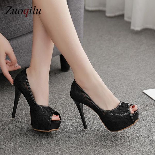 high heels ladies lace pumps women shoes peep toe party wedding platform dress, Black
high heels ladies lace pumps women shoes peep toe party wedding platform dress, Black