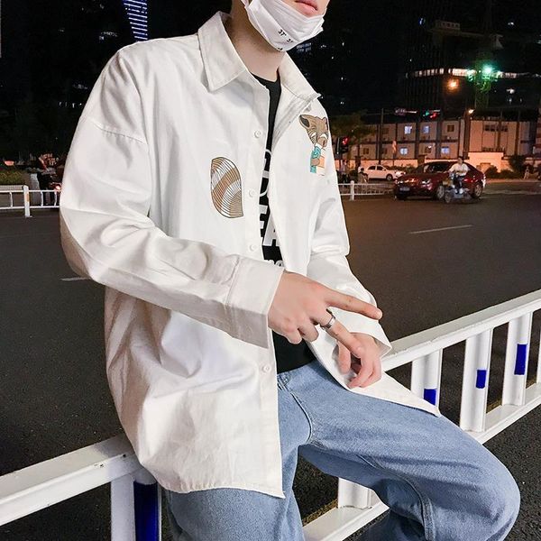 men's casual shirts 2021 hong kong style plus size long sleeve shirt male fashion japanese pink lapel student small fresh jacket 5x, White;black
men's casual shirts 2021 hong kong style plus size long sleeve shirt male fashion japanese pink lapel student small fresh jacket 5x, White;black