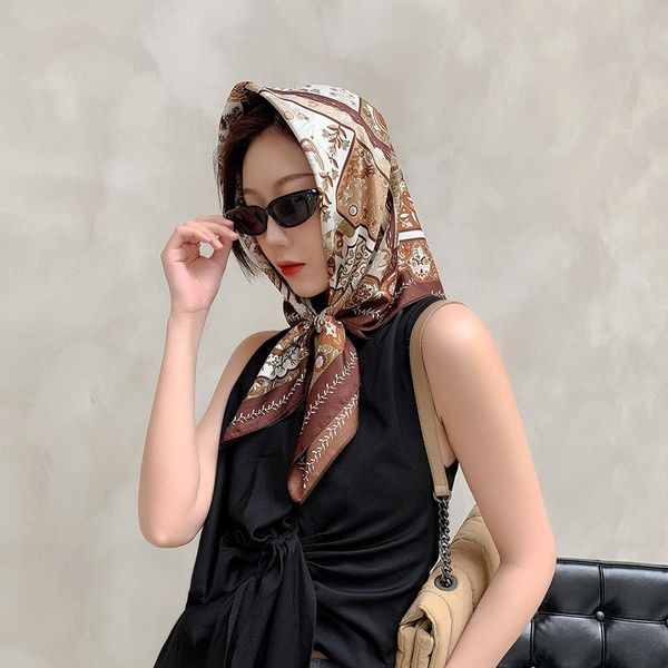 scarves 100% silk scarf women neck hairband elegant floral neckerchief bandana small square female foulard decorate, Blue;gray
scarves 100% silk scarf women neck hairband elegant floral neckerchief bandana small square female foulard decorate, Blue;gray