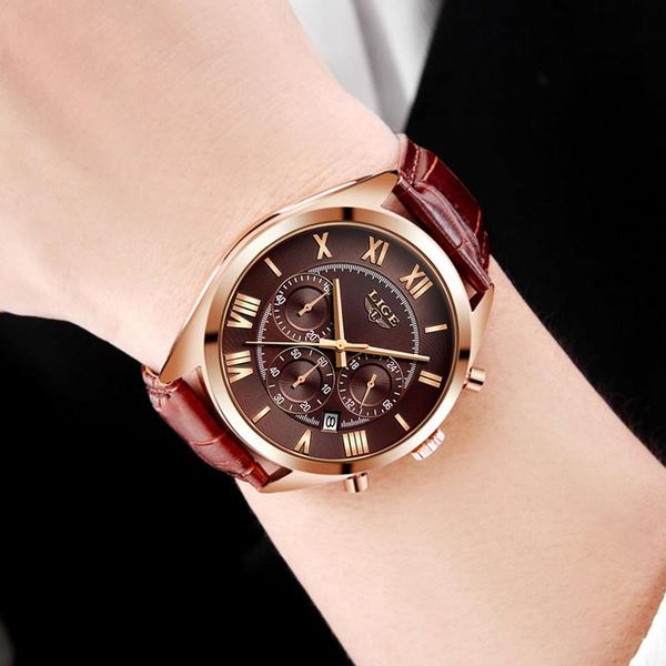 wristwatches watch for men waterproof 24 hour date quartz clock brown leather sports wristwatch relogio masculino 2021, Slivery;brown
wristwatches watch for men waterproof 24 hour date quartz clock brown leather sports wristwatch relogio masculino 2021, Slivery;brown