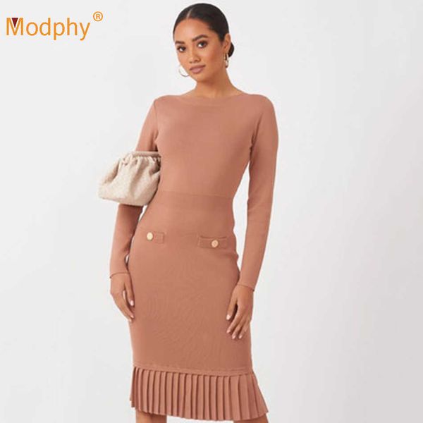 autumn o-neck long-sleeved pleated ruffled bodycon bandage dress women's runway celebrity party vestidos 210527, Black;gray
autumn o-neck long-sleeved pleated ruffled bodycon bandage dress women's runway celebrity party vestidos 210527, Black;gray