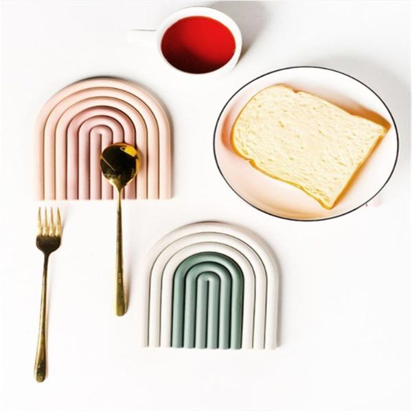 mats & pads silicone removable rainbow coasters insulation cup mat non slip placemat home decor kitchen table for dining
mats & pads silicone removable rainbow coasters insulation cup mat non slip placemat home decor kitchen table for dining