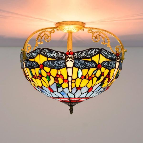 ceiling lights 40cm european-style mediterranean dragonfly multi-color glass restaurant bedroom aisle corridor bathroom semi-ceiling lamp
ceiling lights 40cm european-style mediterranean dragonfly multi-color glass restaurant bedroom aisle corridor bathroom semi-ceiling lamp