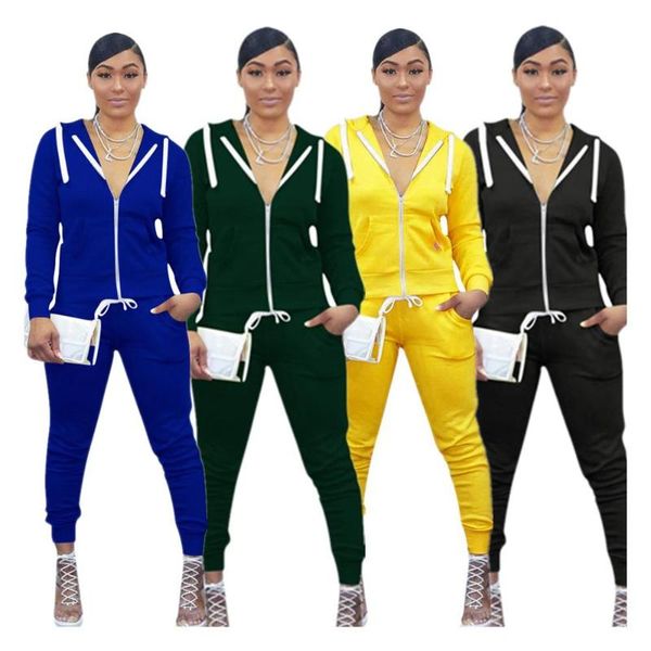 two piece dress women's solid sporty 2 set tracksuits autumn winter hooded front zipper sweatshirts jackets long pants sweat suits outf, White
two piece dress women's solid sporty 2 set tracksuits autumn winter hooded front zipper sweatshirts jackets long pants sweat suits outf, White