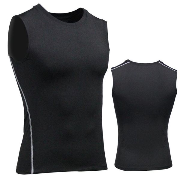 running jerseys men's quick dry sports vest sleeveless t-shirt for training fitness gym tank men compression muscle workout clothing, Black;blue
running jerseys men's quick dry sports vest sleeveless t-shirt for training fitness gym tank men compression muscle workout clothing, Black;blue