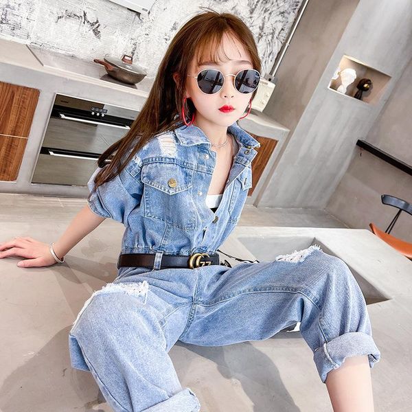 teen girls jumpsuit blue jeans overalls for kids clothes set pants age 12 13 14 year children's ripped outfits clothing sets, White
teen girls jumpsuit blue jeans overalls for kids clothes set pants age 12 13 14 year children's ripped outfits clothing sets, White