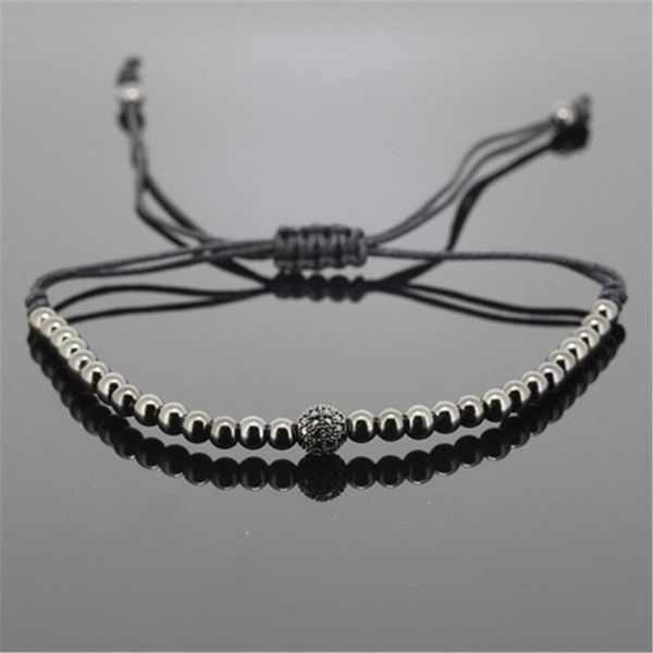 charm bracelets 1pcs fashion men bracelets,gold color 4mm round beads & 6mm micro pave cz braiding macrame bracelet christmas's gift, Golden;silver
charm bracelets 1pcs fashion men bracelets,gold color 4mm round beads & 6mm micro pave cz braiding macrame bracelet christmas's gift, Golden;silver