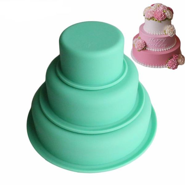 cake tools 3pcs/set silicone mold round 3 layer baking mould soap fondant bakeware wedding birthday homemade
cake tools 3pcs/set silicone mold round 3 layer baking mould soap fondant bakeware wedding birthday homemade