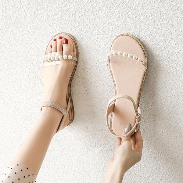 sandals summer woman bohemia ankle strap flat sandalias shoes mujer 2021 pearl beach ladies footwear gladiator, Black
sandals summer woman bohemia ankle strap flat sandalias shoes mujer 2021 pearl beach ladies footwear gladiator, Black