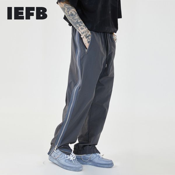 iefb side zipper leg split workwear casual pants men's functional streetwear fashion loose straight trousers elastic waist y7467 210524, Black
iefb side zipper leg split workwear casual pants men's functional streetwear fashion loose straight trousers elastic waist y7467 210524, Black