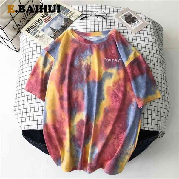 tie-dye summer t shirt women letter printed female white tee o-neck oversize tees short sleeve femme l0478 210522
tie-dye summer t shirt women letter printed female white tee o-neck oversize tees short sleeve femme l0478 210522