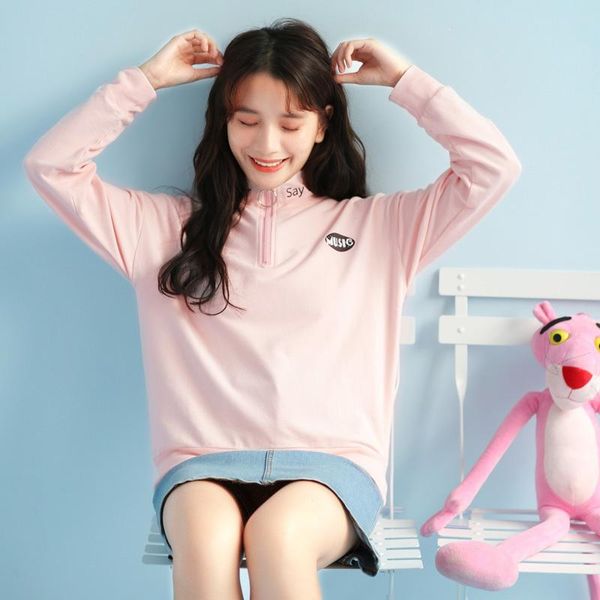 women's hoodies & sweatshirts womens 2021 fashion long sleeve high neck ladies sweatshirt casual pullover women clothes xz753, Black 
women's hoodies & sweatshirts womens 2021 fashion long sleeve high neck ladies sweatshirt casual pullover women clothes xz753, Black