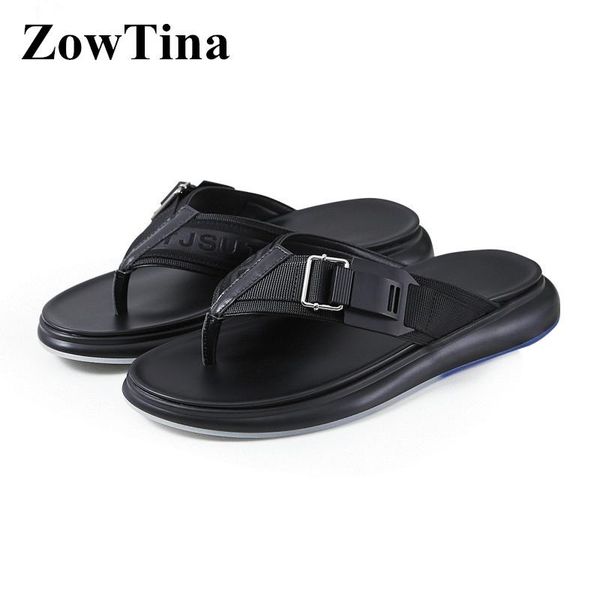 slippers 2021 men flats black leather beach flip flops casual espadrilles double buckle design sandalias hombre male slides
slippers 2021 men flats black leather beach flip flops casual espadrilles double buckle design sandalias hombre male slides