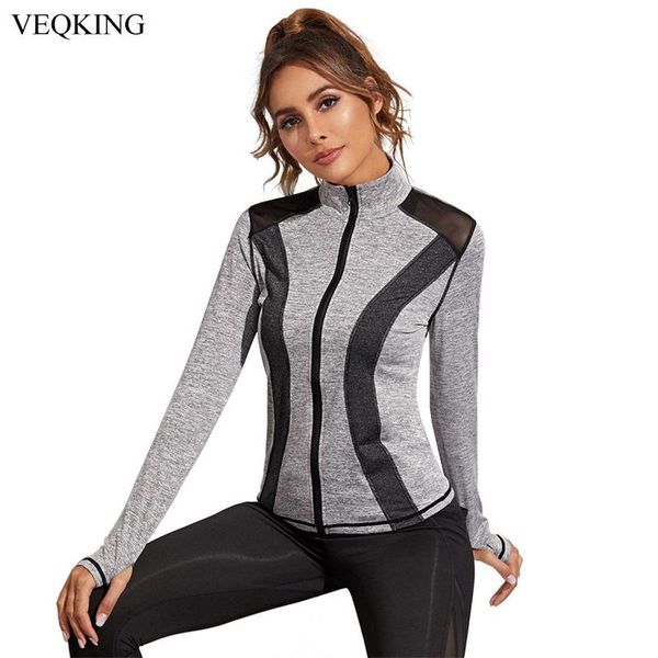 yoga outfit veqking women's sports jacket patchwork full zipper running fitness long-sleeve thumb hole workout shirt
yoga outfit veqking women's sports jacket patchwork full zipper running fitness long-sleeve thumb hole workout shirt