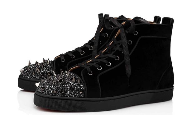luxury perfect high red boots bottom shoes lou pik piks strass flat casual walking men women fashion elastikid suede designer wedding party, Black
luxury perfect high red boots bottom shoes lou pik piks strass flat casual walking men women fashion elastikid suede designer wedding party, Black