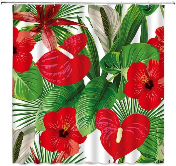 red flower shower curtains floral plant green leaf spring themed pattern bathroom decor home bath cloth hanging curtain set
red flower shower curtains floral plant green leaf spring themed pattern bathroom decor home bath cloth hanging curtain set
