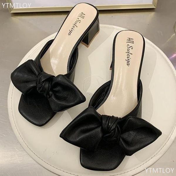 womens high heels summer wild sandals simple bow knot slippers luxury designers 2021 zapatillas mujer casa, Black
womens high heels summer wild sandals simple bow knot slippers luxury designers 2021 zapatillas mujer casa, Black