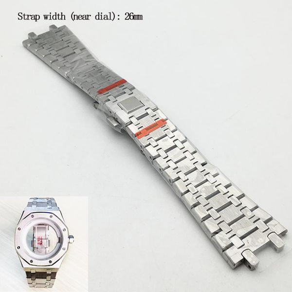 watch bands snap closure close to housing 26mm stainless steel brushed strap silver men's luxury replacement bracelet accessories, Black;brown
watch bands snap closure close to housing 26mm stainless steel brushed strap silver men's luxury replacement bracelet accessories, Black;brown