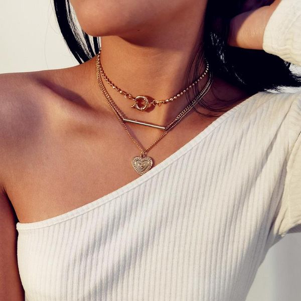 pendant necklaces maa-oe vintage fashion multilevel heart shape circle for women 2021 geometry chain female necklace jewelry, Silver
pendant necklaces maa-oe vintage fashion multilevel heart shape circle for women 2021 geometry chain female necklace jewelry, Silver