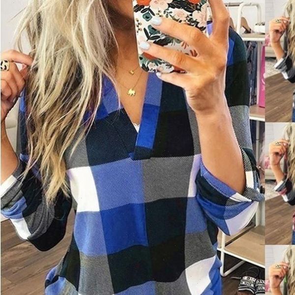 autumn plaid womens shirts v neck long sleeve blusas casual slim office lady business plus size s 5xl, White
autumn plaid womens shirts v neck long sleeve blusas casual slim office lady business plus size s 5xl, White