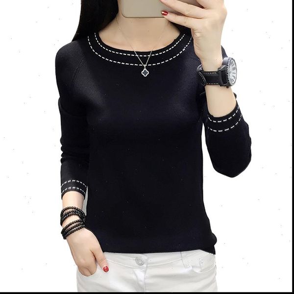 women sweater autumn winter roupas feminina korean pullover sweaters long sleeve o neck stripe slim jumper for pull femme, White;black
women sweater autumn winter roupas feminina korean pullover sweaters long sleeve o neck stripe slim jumper for pull femme, White;black