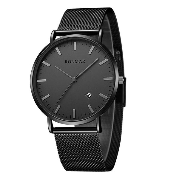 wristwatches men's watches ronmar quartz watch fashion casual mesh steel strap male clock relojes para hombre, Slivery;brown
wristwatches men's watches ronmar quartz watch fashion casual mesh steel strap male clock relojes para hombre, Slivery;brown