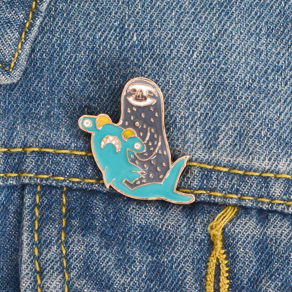 cartoon sloth ride shark clothes brooches women cute animal alloy lapel pins enamel backpack collar hat cowboy badge brooch pin accessories, Gray
cartoon sloth ride shark clothes brooches women cute animal alloy lapel pins enamel backpack collar hat cowboy badge brooch pin accessories, Gray