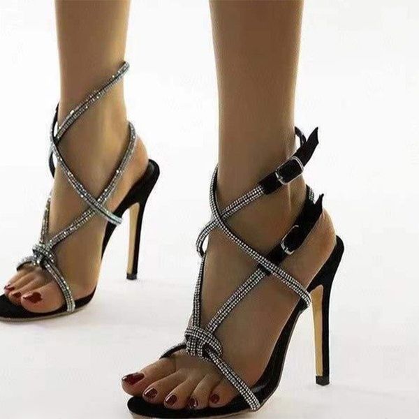 Fashion Sandals Sexy Crystal Women Party Shoes Summer 2021 Ladies Thin High Heels Buckle Strap Female Wedding Pumps Pointed Toe, Silver
Fashion Sandals Sexy Crystal Women Party Shoes Summer 2021 Ladies Thin High Heels Buckle Strap Female Wedding Pumps Pointed Toe, Silver