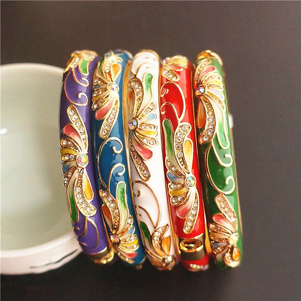 colour chinese ethnic big bangles for women rhinestone cloisonne enamel bangle bracelet fashion jewelry birthday gift, Black
colour chinese ethnic big bangles for women rhinestone cloisonne enamel bangle bracelet fashion jewelry birthday gift, Black