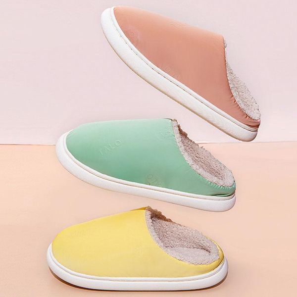 slippers 2021 candy color winter warm plush women indoor non-slip thick platform soft cotton shoes home couple men flat slides, Black
slippers 2021 candy color winter warm plush women indoor non-slip thick platform soft cotton shoes home couple men flat slides, Black