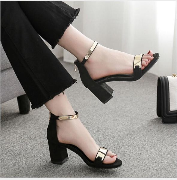 sandals fashion black gray summer open toe women classic thick heel shoes gladiator buckle chunky
sandals fashion black gray summer open toe women classic thick heel shoes gladiator buckle chunky