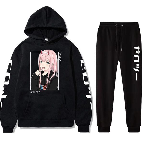 men's hoodies & sweatshirts kawaii anime darling in the franxx men women zero two hoodie pants harajuku jogging suits, Black
men's hoodies & sweatshirts kawaii anime darling in the franxx men women zero two hoodie pants harajuku jogging suits, Black